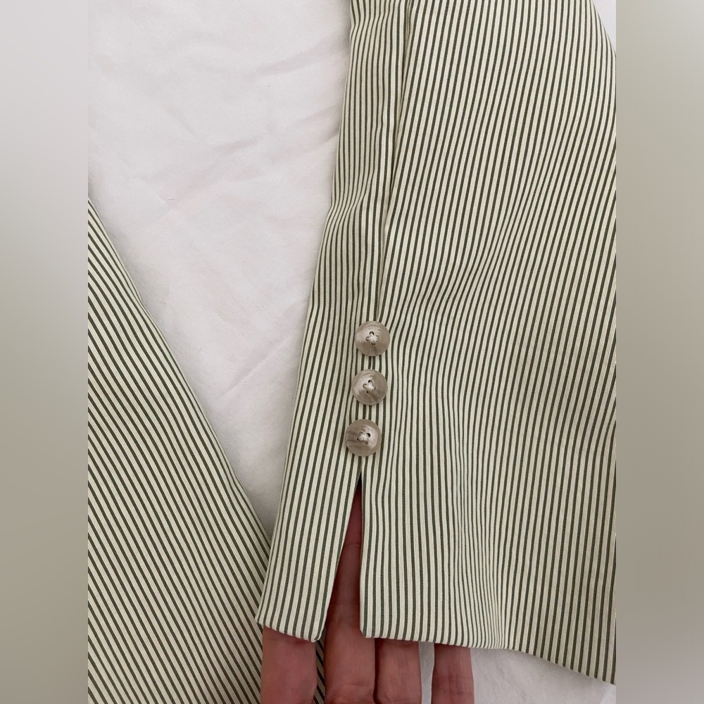 Chico's 1P (US 8P) icon Stripe ankle Pants so slimming brigitte slim leg nwt - Picture 3 of 15